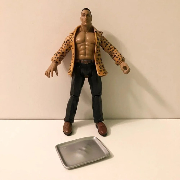 1999 WWE  WWF Jakks Pacific The Rock Titan Tron Live Action FIgure - Picture 1 of 9